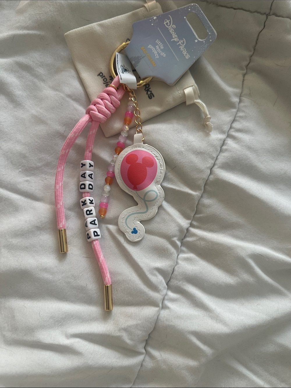 Disney Parks Little Words Project Park Day bag charm